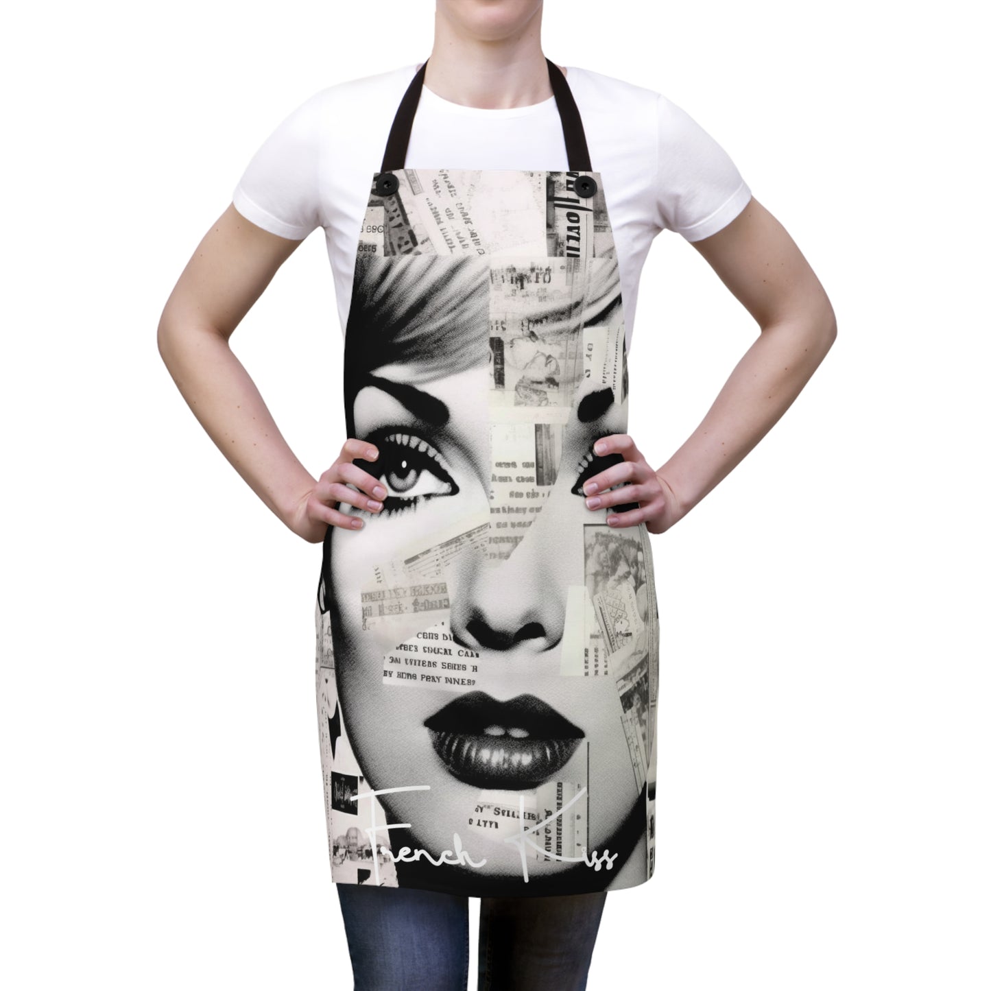 GLAMOUR Chef APRON, French Couture, Pop Art, Travel, Fashion, Gourmet, Cuisine, Cook, France, must have gift item