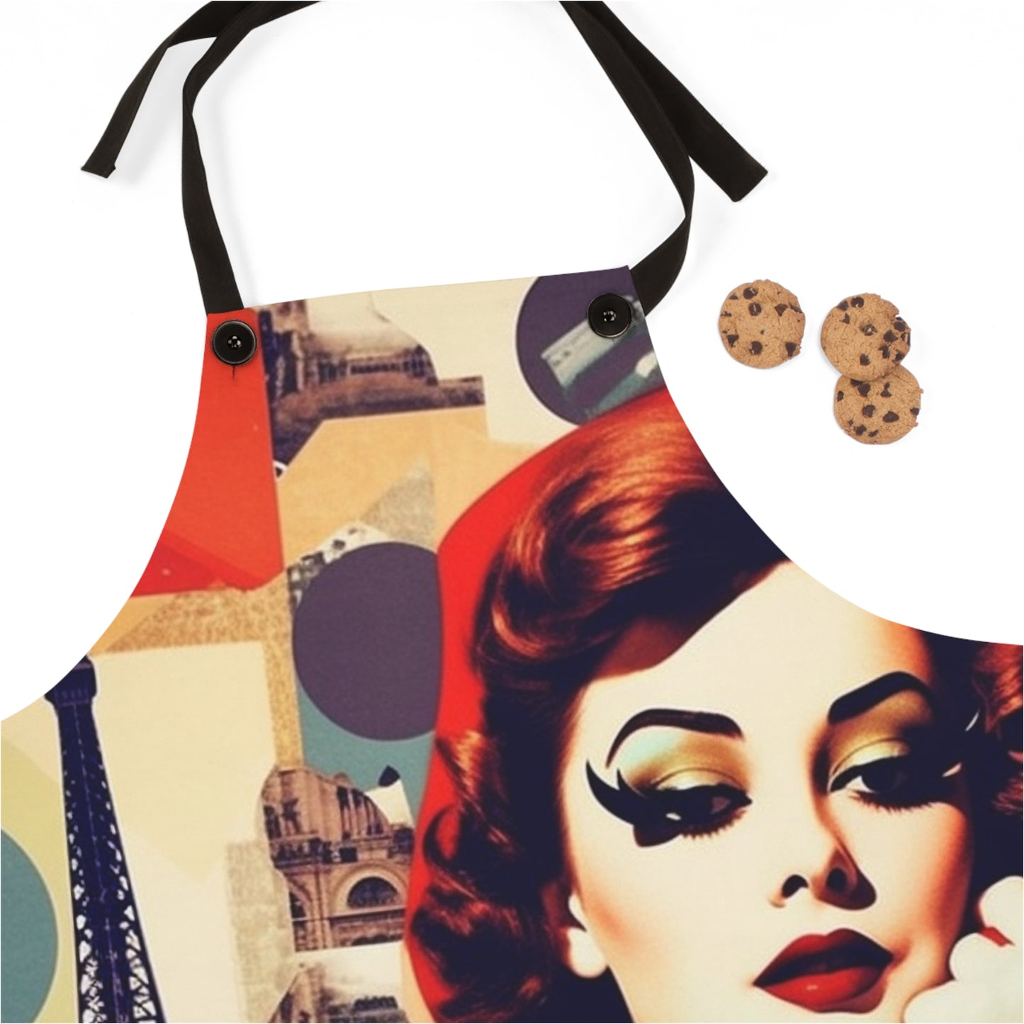 LA MODE Chef APRON, French Couture, Pop Art, Travel, Fashion, Gourmet, Cuisine, Cook, France, must have gift item