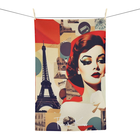 TOUJOURS PARIS Soft Tea Towel, French Couture, Pop Art, Travel, Fashion, Cuisine, Cook, Chef deluxe, must have gift item