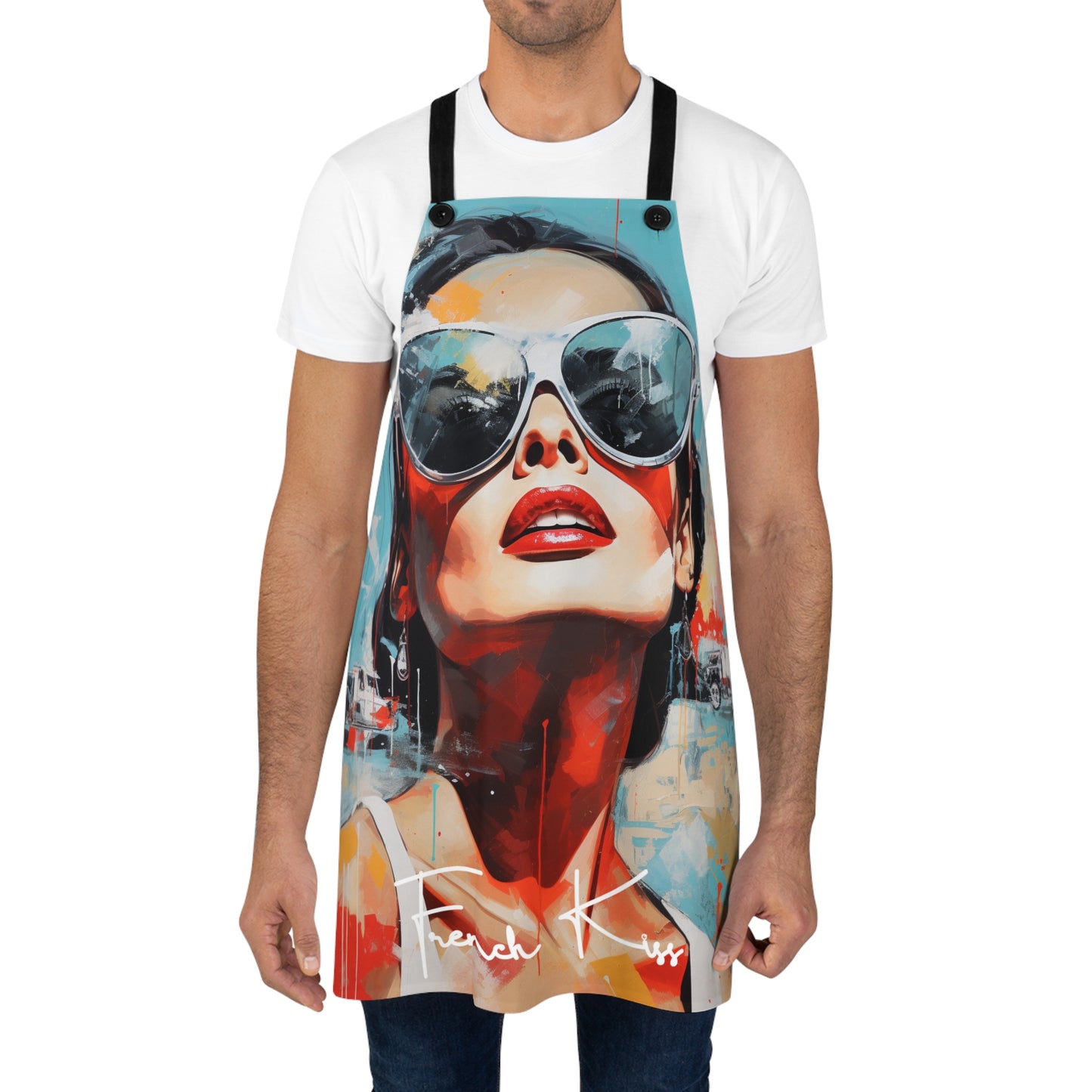 DANS MES YEUX Chef APRON, French Couture, Pop Art, Travel, Fashion, Gourmet, Cuisine, Cook, France, must have gift item