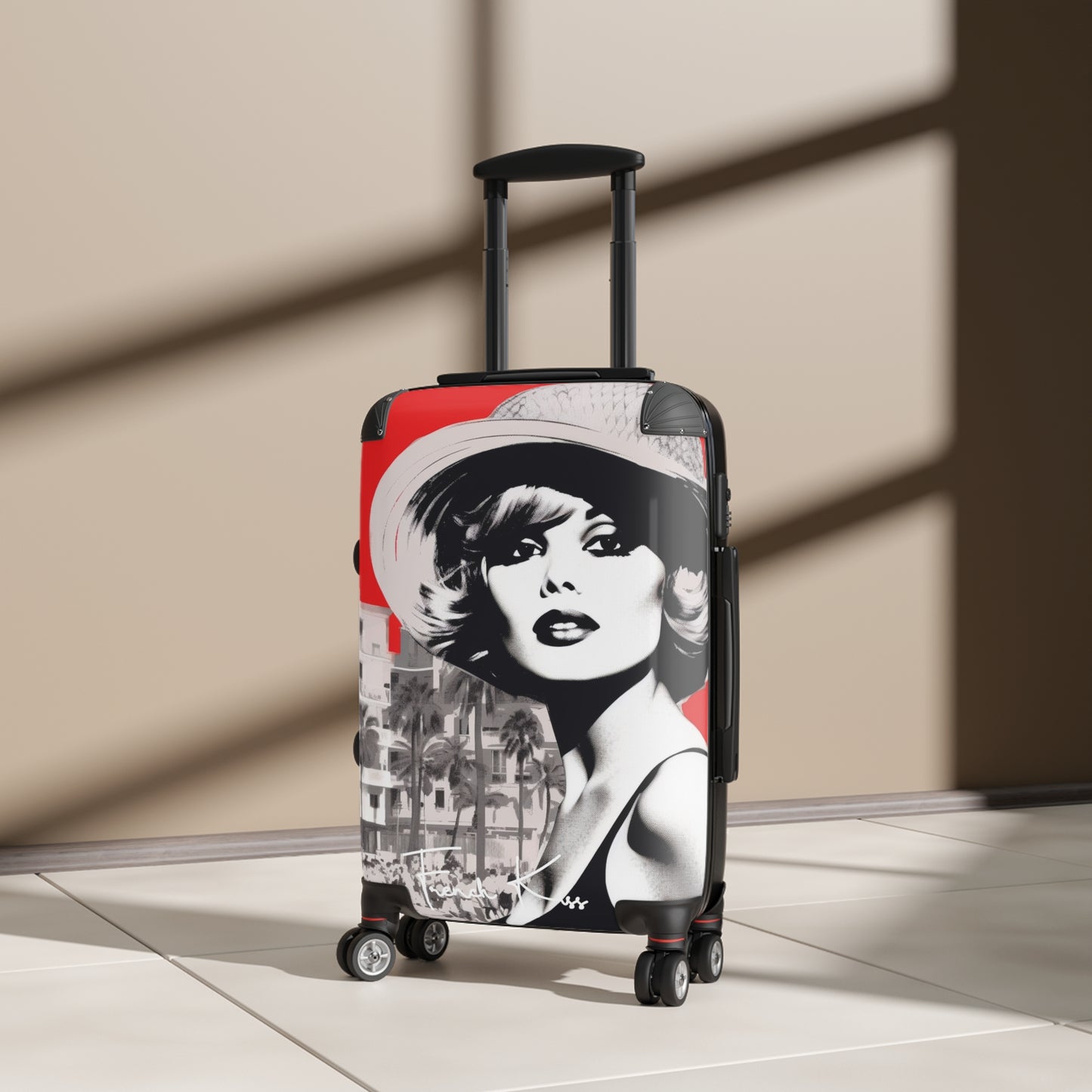 BISOUS French Kiss Pop Art, Travel, Suitcase, Fashion, Couture, Designer, Pop Art, Chic, Jetset, Luggage