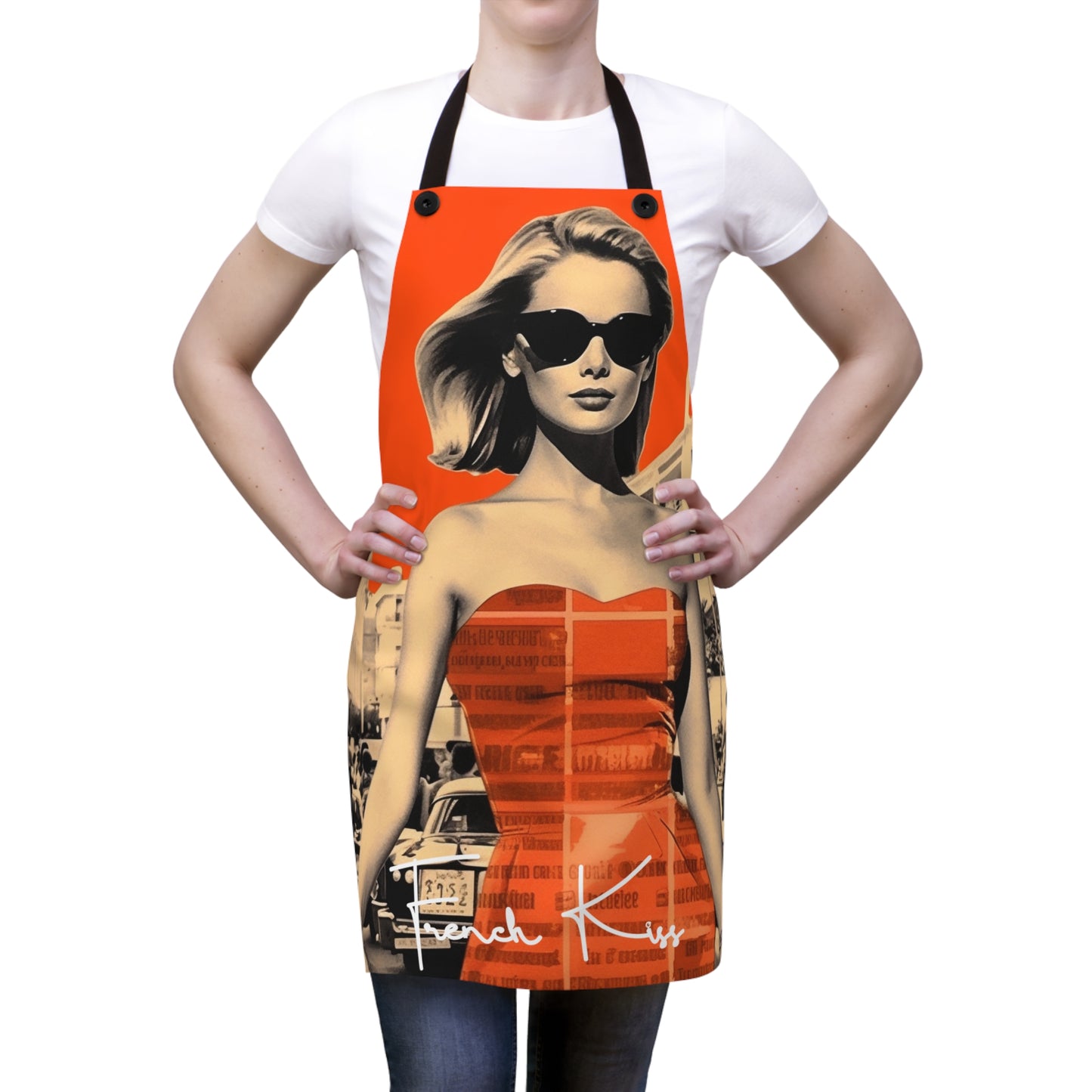 JENNY Chef APRON, French Couture, Pop Art, Travel, Fashion, Gourmet, Cuisine, Cook, France, must have gift item