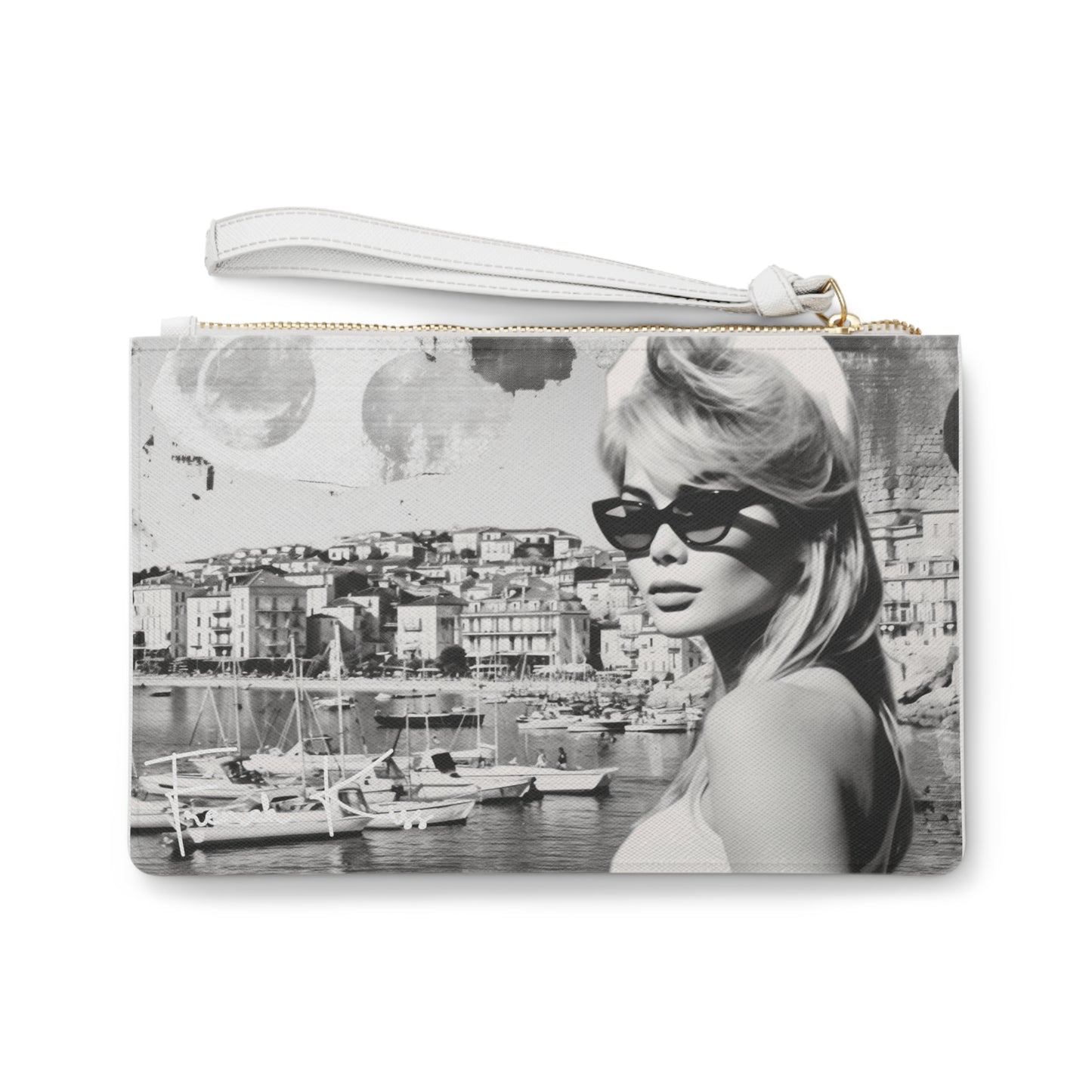 COTE D'AZUR French Kiss Pop Art, Sexy, Sassy CLUTCH Bag, France Couture, Travel, Fashion, Luxury, Chic French designer, must have gift item
