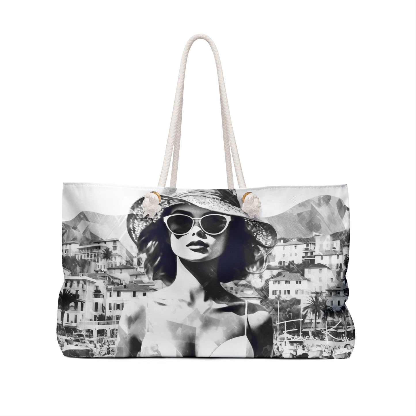 ANTIBES Sassy Sexy Chic Weekender Accessory Bag French Kiss Pop Art, Classy, Couture, Travel, Fashion, Beauty gift item