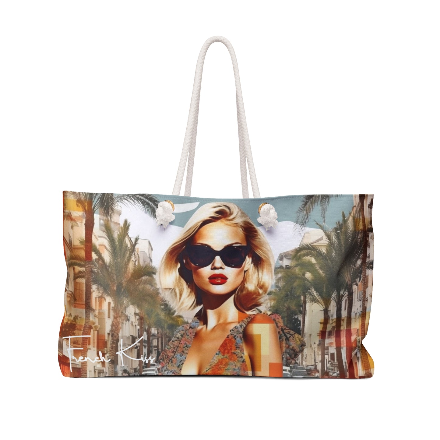 J'ADORE Sassy Sexy Chic Weekender Accessory Bag French Kiss Pop Art, Classy, Couture, Travel, Fashion, Beauty gift item