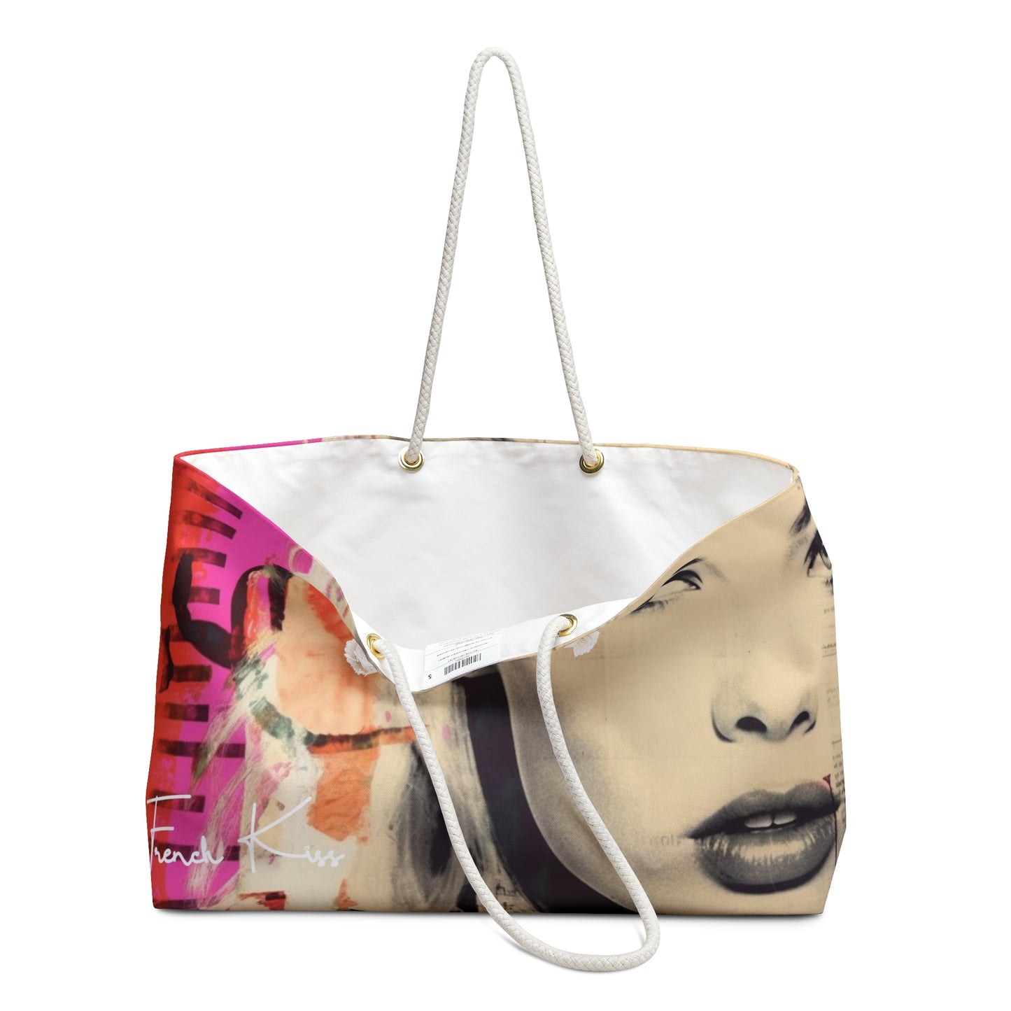 GLAMOUR Sassy Sexy Chic Weekender Accessory Bag French Kiss Pop Art, Classy, Couture, Travel, Fashion, Beauty gift item