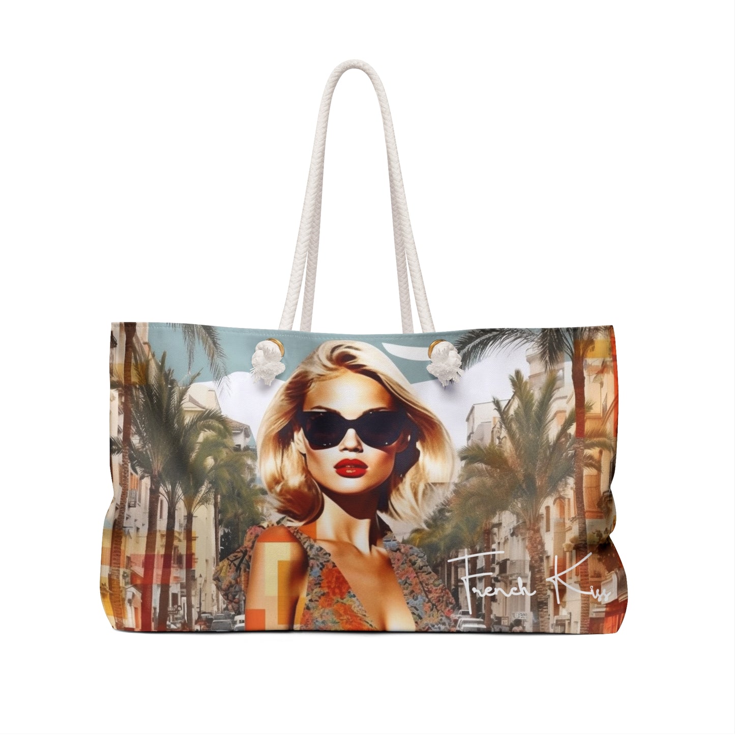 J'ADORE Sassy Sexy Chic Weekender Accessory Bag French Kiss Pop Art, Classy, Couture, Travel, Fashion, Beauty gift item