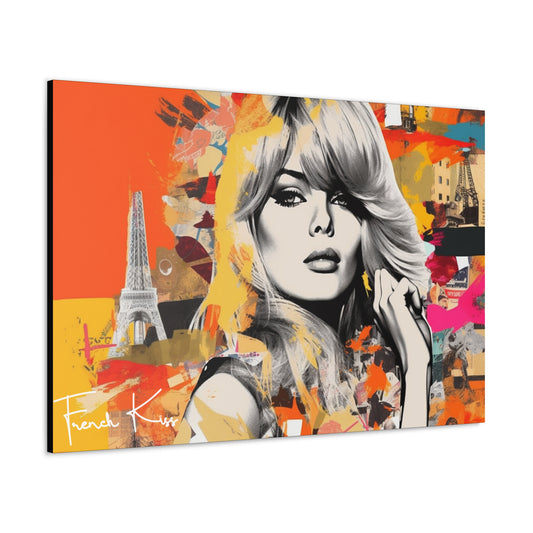 MA BELLE French Kiss Pop Art, Gallery, Canvas, Art, Vintage, Retro, St. Tropez, Collection, French Riviera, Travel, Cote d'Azur, Cannes, Pop Art, Decor